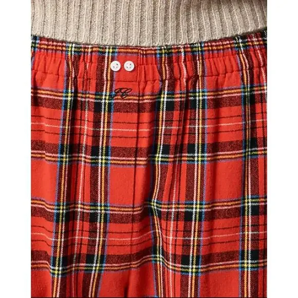 J.Crew Flannel Pajama Pant Good Tidings Plaid Women’s Size S CP545 New